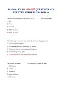 IAAO 101 EXAM 2026-2027 QUESTIONS AND VERIFIED ANSWERS GRADED A&plus;