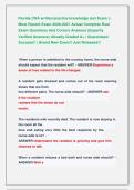 Florida CNA written&sol;practice knowledge test Exam &vert;&vert; &NewLine;Most Recent Exam 2026-2027 Actual Complete Real &NewLine;Exam Questions And Correct Answers &lpar;Expertly &NewLine;Verified Answers&rpar; Already Graded A&plus; &vert; Guaranteed &NewLine;Success&excl;&excl; &vert; Brand New Exam&excl;&excl; Just Released&excl;&excl;