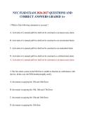 NYC FLSD EXAM 2026-2027 QUESTIONS AND CORRECT ANSWERS GRADED A&plus;