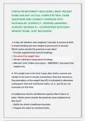 FORTIS PN MATERNITY HESI EXAM &vert;&vert; MOST RECENT &NewLine;EXAM 2026-2027 ACTUAL COMPLETE REAL EXAM &NewLine;QUESTIONS AND CORRECT ANSWERS WITH &NewLine;RATIONALES  &lpar;EXPERTLY  VERIFIED ANSWERS&rpar; &NewLine;ALREADY GRADED A&plus; &vert; GUARANTEED SUCCESS&excl;&excl; &NewLine;NEWEST EXAM &vert; JUST RELEASED&excl;&excl; 
