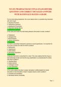 NCLEX PHARMACOLOGY FINAL EXAM-2025&sol;2026 &NewLine;QUESTION AND CORRECT DETAILED ANSWERS &NewLine;WITH RATIONALES RATED A GRADE 