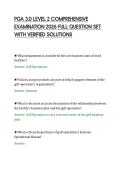 PGA 3&period;0 LEVEL 2 COMPREHENSIVE&NewLine;EXAMINATION 2026 FULL QUESTION SET&NewLine;WITH VERIFIED SOLUTIONS