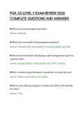 PGA 3&period;0 LEVEL 2 EXAM REVIEW 2026&NewLine;COMPLETE QUESTIONS AND ANSWERS