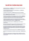 Bus 250 Test 1 Ole Miss Study Guide