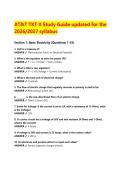 AT&T TKT II Study Guide updated for the &NewLine;2026&sol;2027 syllabus 