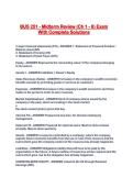BUS 251 - Midterm Review &lpar;Ch 1 - 6&rpar; Exam With Complete Solutions