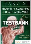 Updated Latest Test Bank for Jarvis Physical Examination and Health Assessment 8th Edition Comprehensive Study Resource with Verified Answers 2026&ndash;2027&period;