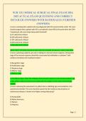 NUR 1211 MEDICAL SURGICAL FINAL EXAM 2024&NewLine;2025 ACTUAL EXAM QUESTIONS AND CORRECT &NewLine;DETAILED ANSWERS WITH RATIONALES &lpar;VERIFIED &NewLine;ANSWERS&rpar; 