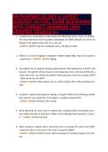 RN PHARMACOLOGY A LATEST&NewLine;2026&sol;2027 ACTUAL EXAM QUESTIONS&NewLine;WITH CORRECT ANSWERS 100&percnt;&NewLine;VERIFIED GRADED A&plus;