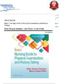 Updated Latest Test Bank for Bates&rsquo; Nursing Guide to Physical Examination and History Taking 3rd Edition Comprehensive Study Resource with Verified Answers 2026&ndash;2027&period;