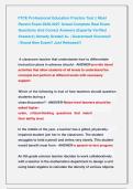 FTCE Professional Education Practice Test &vert;&vert; Most &NewLine;Recent Exam 2026-2027 Actual Complete Real Exam &NewLine;Questions And Correct Answers &lpar;Expertly Verified &NewLine;Answers&rpar; Already Graded A&plus; &vert; Guaranteed Success&excl;&excl;               &NewLine;&vert; Brand New Exam&excl;&excl; Just Released&excl;&excl;