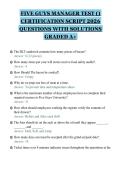 FIVE GUYS MANAGER TEST &lpar;&rpar;&NewLine;CERTIFICATION SCRIPT 2026&NewLine;QUESTIONS WITH SOLUTIONS&NewLine;GRADED A&plus;&NewLine;