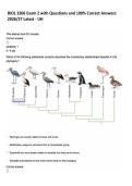BIOL 3306 Exam 2 with Questions and 100&percnt; Correct Answers 2026&sol;27 Latest - UH