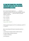 FL CAM TEST BANK FULL SOLUTION&NewLine;VERIFIED QUESTIONS AND ANSWERS&NewLine;GUARANTEED TO PASS