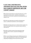 FL DCF CHILD CARE PRESCHOOL&NewLine;APPROPRIATE PRACTICES 2026 FINAL REVIEW&NewLine;PACK COMPLETE QUESTION SET AND CORE&NewLine;CONCEPT SUMMARY
