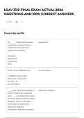 LGAV 3110 FINAL EXAM ACTUAL 2026 QUESTIONS AND 100&percnt; CORRECT ANSWERS