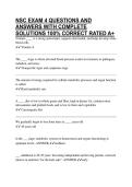 NSC EXAM 4 QUESTIONS AND ANSWERS WITH COMPLETE SOLUTIONS 100&percnt; CORRECT RATED A&plus;