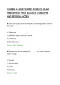 FLORIDA 4-HOUR TRAFFIC SCHOOL EXAM&NewLine;PREPARATION PACK 2026 KEY CONCEPTS&NewLine;AND REVISION NOTES&NewLine;