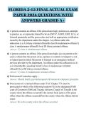 FLORIDA 2-15 FINAL ACTUAL EXAM&NewLine;PAPER 2026 QUESTIONS WITH&NewLine;ANSWERS GRADED A&plus;&NewLine;