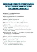 FLORIDA 2-15 FINAL CERTIFICATION&NewLine;SCRIPT 2026 QUESTIONS WITH&NewLine;SOLUTIONS GRADED A&plus;&NewLine;