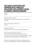 NSC EXAM 3 QUESTIONS AND ANSWERS WITH COMPLETE SOLUTIONS 100&percnt; CORRECT RATED A&plus; &vert;&vert;NEWLY UPDATED 2026&sol;2027