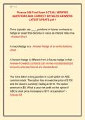 Finance 306 Final Exam ACTUAL VERIFIED &NewLine;QUESTIONS AND CORRECT DETAILED ANSWERS &NewLine;LATEST UPDATE&period;pdf 1 