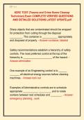 IICRC TCST &lpar;Trauma and Crime Scene Cleanup &NewLine;Technician&rpar; Exam COMPLETE VERIFIED QUESTIONS &NewLine;AND DETAILED SOLUTIONS LATEST UPDATE&period;pdf 
