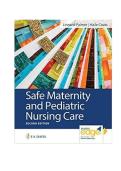 Test Bank Safe Maternity & Pediatric Nursing Care Second Edition by Luanne Linnard-Palmer Chapter 1-38&vert;Complete Guide A&plus;&NewLine;