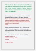 HESI Case Study - Breast Cancer Exam &vert;&vert; Most Recent &NewLine;Exam 2026-2027 Actual Complete Real Exam Questions &NewLine;And Correct Answers &lpar;Expertly Verified Answers&rpar; &NewLine;Already Graded A&plus; &vert; Guaranteed Success&excl;&excl; &vert; Brand New &NewLine;Exam&excl;&excl; Just Released&excl;&excl;