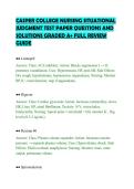 CASPER COLLEGE NURSING SITUATIONAL&NewLine;JUDGMENT TEST PAPER QUESTIONS AND&NewLine;SOLUTIONS GRADED A&plus; FULL REVIEW&NewLine;GUIDE&NewLine;
