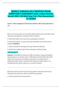 MEDICAL-SURGICAL RN A PROPHECY RELIAS COMPETENCY ASSESSMENT 2026 &vert; Latest Version &vert; Scored 100&percnt; &vert; RN Med Surg Test &vert; Pass Guaranteed - A&plus; Graded&NewLine;&NewLine;