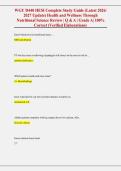 WGU D440 HESI Complete Study Guide &lpar;Latest 2026&sol; &NewLine;2027 Update&rpar; Health and Wellness Through &NewLine;Nutritional Science Review &vert; Q & A &vert; Grade A&vert; 100&percnt; &NewLine;Correct &lpar;Verified Elaborations&rpar; 