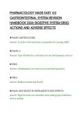 PHARMACOLOGY MADE EASY 4&period;0&NewLine;GASTROINTESTINAL SYSTEM REVISION&NewLine;HANDBOOK 2026 DIGESTIVE SYSTEM DRUG&NewLine;ACTIONS AND ADVERSE EFFECTS