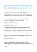 BIOD 331 Module 1 Exam 2026 Pathophysiology Exam Complete Questions and Correct Answers