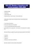 NHA CET Module 2 Questions with correct answers 100&percnt; 2026