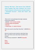 Kettering TMC Exam &vert;&vert; Most Recent Exam 2026-2027 &NewLine;Actual Complete Real Exam Questions And Correct &NewLine;Answers &lpar;Expertly Verified Answers&rpar; Already Graded A&plus; &NewLine;&vert; Guaranteed Success&excl;&excl; &vert; Brand New Exam&excl;&excl; Just &NewLine;Released&excl;&excl;