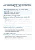 NSG526&sol; NSG 526 Exam 1 &lpar;Latest 2026&sol;2027 Update&rpar; &vert; Complete Exam Questions with Verified Answers and Detailed Rationales &vert; Psychiatric-Mental Health NP&comma; DSM-5 Classification&comma; Defense Mechanisms  &vert; A&plus; Graded &vert; Wilkes University