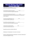 NHA CET Module 2 with correct answers 100&percnt; 2026
