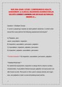 NUR 3066- EXAM 1 STUDY &sol; COMPREHNSIVE HEALTH ASSESSMENT & CLINICAL REASONING EXAMINATION &lpar;25 Q&sol;S&rpar; WITH CORRECT ANSWERS AND DETAILED RATIONALES GRADED A&plus;&hellip;