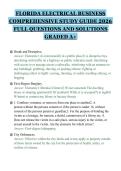 FLORIDA ELECTRICAL BUSINESS&NewLine;COMPREHENSIVE STUDY GUIDE 2026&NewLine;FULL QUESTIONS AND SOLUTIONS&NewLine;GRADED A&plus;&NewLine;