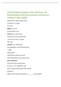 CH 04 PULSED Parameters Units&comma; Equations&comma; and&NewLine;Relationships phs130 Exam questions and answers&NewLine;Graded A&plus; latest update