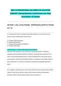 BIOL133 K006 MITOSIS LAB COMPLETE SOLUTION 2026&sol;2027 &vert; Spring Semester &vert; Cell Division Lab &vert; Pass Guaranteed - A&plus; Graded&NewLine;&NewLine;