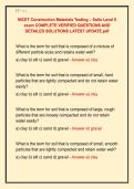NICET Construction Materials Testing &ndash; Soils Level II &NewLine;exam COMPLETE VERIFIED QUESTIONS AND &NewLine;DETAILED SOLUTIONS LATEST UPDATE&period;pdf 