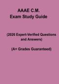 AAAE C&period;M&period; 2026 &ndash; Certified Member Exam Prep & Practice Study Guide