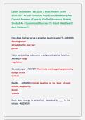 Laser Technician Exams &vert;&vert; Most Recent Exams 2026-2027
