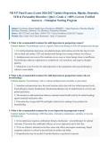 NR547&sol; NR 547 Final Exam &lpar;Latest 2026&sol;2027 Update&rpar; &vert; Differential Diagnosis in Psychiatric-Mental Health Across the Lifespan Practicum &vert; Depression&comma; Bipolar Disorder&comma; Dementia&comma; SUD&comma; Personality Disorders  &vert; A&plus; Graded &vert; Chamberlain University
