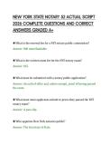NEW YORK STATE NOTARY 52 ACTUAL SCRIPT&NewLine;2026 COMPLETE QUESTIONS AND CORRECT&NewLine;ANSWERS GRADED A&plus;