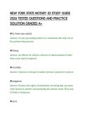 NEW YORK STATE NOTARY 52 STUDY GUIDE&NewLine;2026 TESTED QUESTIONS AND PRACTICE&NewLine;SOLUTION GRADED A&plus;