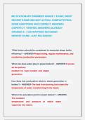 MD STATIONARY ENGINEER GRADE 1 EXAM &vert;&vert; MOST &NewLine;RECENT EXAM 2026-2027 ACTUAL COMPLETE REAL &NewLine;EXAM QUESTIONS AND CORRECT ANSWERS &NewLine;&lpar;EXPERTLY  VERIFIED ANSWERS&rpar; ALREADY               &NewLine;GRADED A&plus; &vert; GUARANTEED SUCCESS&excl;&excl;                 &NewLine;NEWEST EXAM &vert; JUST RELE