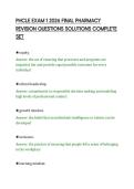 PHCLE EXAM 1 2026 FINAL PHARMACY&NewLine;REVISION QUESTIONS SOLUTIONS COMPLETE&NewLine;SET